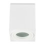 Deckenspots GU10 Bad IP44 Aufbauspot Eckig Weiß 230V | LED Spots Decke Aluminium (Ohne Leuchtmittel)