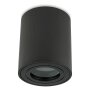 LED Aufbauspot GU10 IP44 Schwarz | rund Bad 230V