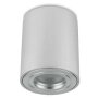IP44 LED Aufbauspots Flach 95mm – GU10 Deckenstrahler Bad 230V | Aluminium Silber Gebürstet