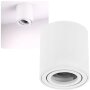 Deckenspots LED GU10 Weiß Rund | Aufputz Spot Decke Aluminium Aufbauspots Schwenkbar 230V (Ohne Leuchtmittel)
