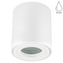 Deckenspots LED GU10 IP44 Bad Aufbauspot rund Weiß matt 230V | LED Spots Decke Aluminium (Ohne Leuchtmittel)