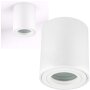 Deckenspots LED GU10 IP44 Bad Aufbauspot rund Weiß matt 230V | LED Spots Decke Aluminium (Ohne Leuchtmittel)
