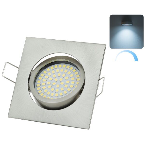 LED Einbaustrahler 5W Dimmbar Flach | 230V Kaltweiß Deckenspots