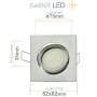 LED Einbaustrahler 5W Dimmbar Flach | 230V Kaltweiß Deckenspots