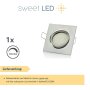 LED Einbaustrahler 5W Dimmbar Flach | 230V Kaltweiß Deckenspots