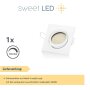 LED Einbaustrahler Dimmbar Kaltweiß | 230V 5W Decken Spots