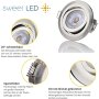 LED Einbaustrahler 5W 3-Step Dimmbar | Kaltweiß Einbauleuchten