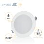 LED Möbeleinbaustrahler IP44 230V | Ultra Flach Weiß 3,5W Warmweiß
