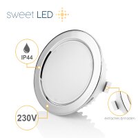 LED Möbel Einbauspots 230V - Led Strahler IP44...