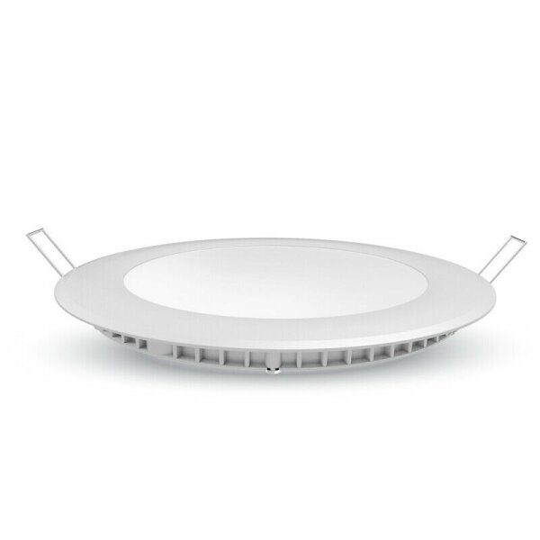 V-TAC Einbau Panel ø225mm Weiß 18W Warmweiß LED
