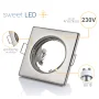 LED Einbauspots 230V GU10 | 10er LED Einbaustrahler 5W Kaltweiß Chrom