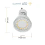 LED Einbauspots 230V GU10 | 10er LED Einbaustrahler 5W Kaltweiß Chrom