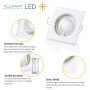 LED Einbauspots 230V GU10 | 10er LED Einbaustrahler 5W Warmweiß Weiß