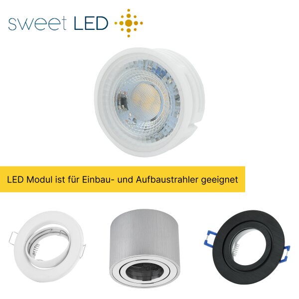 LED Modul 5W 4000K | 230V Leuchtmittel Flach  Neutralweiß 50mm