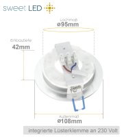 Einbaurahmen LED ohne Leuchtmittel - LED Deckenstrahler...