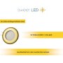 LED Einbaustrahler 5W 230V 3000K Warmweiß | 6er Set Gold Dimmbar
