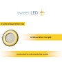 LED Einbaustrahler 3.5W Gold | 230V Flach Warmweiß Deckenspots