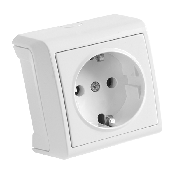 Aufputz Steckdose IP20 | VIKO Schutzkontakt Steckdose Weiß 16A