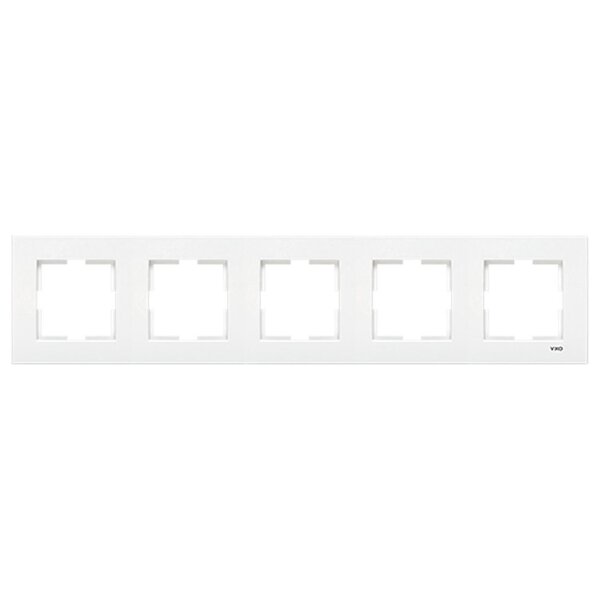 5-fach Abdeckrahmen Weiß | VIKO Rahmen horizontal für Schalter Steckdose