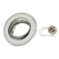 LED Einbaustrahler Schwenkbar 230V GU10 Chrom | Decken Spots