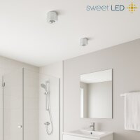 4er Set Alu Gebürstet LED Aufbaustrahler IP44 | 230V...