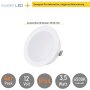 4er Sparpack - LED Möbel Einbaustrahler 12V - LED Einbauspots Badezimmer IP44 - Möbeleinbauleuchten Led Flach rund weiß kaltweiß ca. 20 mm Einbautiefe