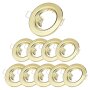 10er SET Einbaurahmen ohne Leuchtmittel - LED Einbaustrahler Rund Goldfarbig GU10 - Led einbauspot 230V - Sparpack