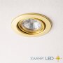 LED Einbaustrahler GU10 Gold 10er Set | LED Spot Ultra Flach Rund