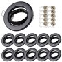 10er Set LED Einbaustrahler GU10 230V | Schwenkbar Schwarz Matt