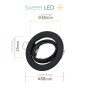 10er Set LED Einbaustrahler GU10 230V | Schwenkbar Schwarz Matt