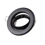 10er Set LED Einbaustrahler GU10 230V | Schwenkbar Schwarz Matt