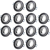 12er Set Einbaustrahler GU10 - LED Deckenspots Glas...