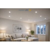LED Einbaustrahler GU10 Alu Silber | 12er Set...