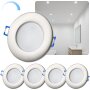 IP44 Einbaustrahler Bad 5er Set | Dimmbar Kaltweiß 6,5W Flach