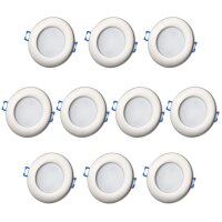 Bad Einbaustrahler LED Flach - 10er SET Led Deckenleuchte...