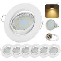 LED Einbaustrahler 230V GU10 | 6er Set Deckenspots...