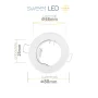LED Einbaustrahler 230V GU10 | 6er Set Deckenspots Weiß 3000K schwenkbar