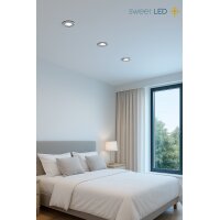 LED Einbaustrahler 6er Set 5W 3-Step | Kaltweiß...