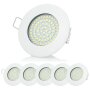 LED Einbaustrahler 230V 3.5W | 6er Set Einbauspots Warmweiß