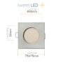 LED Einbaustrahler 6er Set 3,5W | Flach 65mm Einbauleuchten