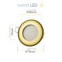 LED Einbaustrahler Dimmbar Warmweiß | 6er Set Gold 230V Spots 5W