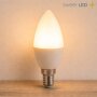 E14 LED Lampe Kerze | 4W 320lm Warmweiß 2700K Rund 230V