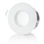 IP54 LED Einbaurahmen Bad 230V | Weiß Matt Aluminium Ø75mm