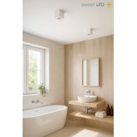 Deckenspots LED GU10 Bad IP44 - 4er Set Aufbauspots...