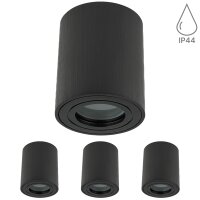 IP44 GU10 LED Aufbaustrahler | 4er Set (Ohne Leuchtmittel)