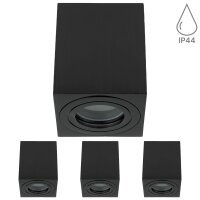 Deckenspots LED GU10 Bad IP44 - 4er Set Aufbauspots...