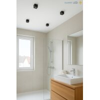 Deckenspots LED GU10 Bad IP44 - 4er Set Aufbauspots...