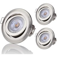 LED IP20 Einbaustrahler 230V flach 30 mm Einbautiefe -...