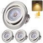 LED Einbaustrahler 3er Set 5W 3-Step Dimmbar | Warmweiß Spots