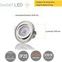 LED Einbaustrahler 3er Set 5W 3-Step Dimmbar | Warmweiß Spots